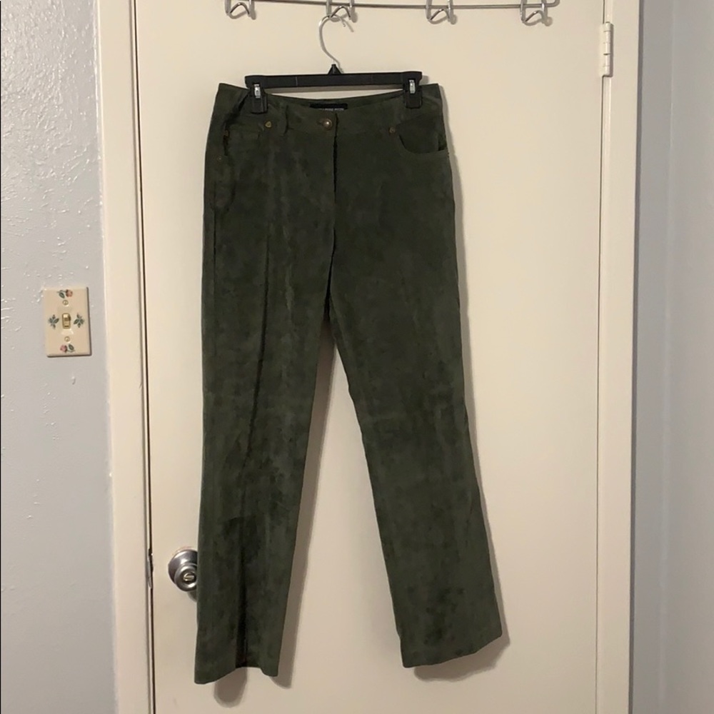 Corduroy green pants